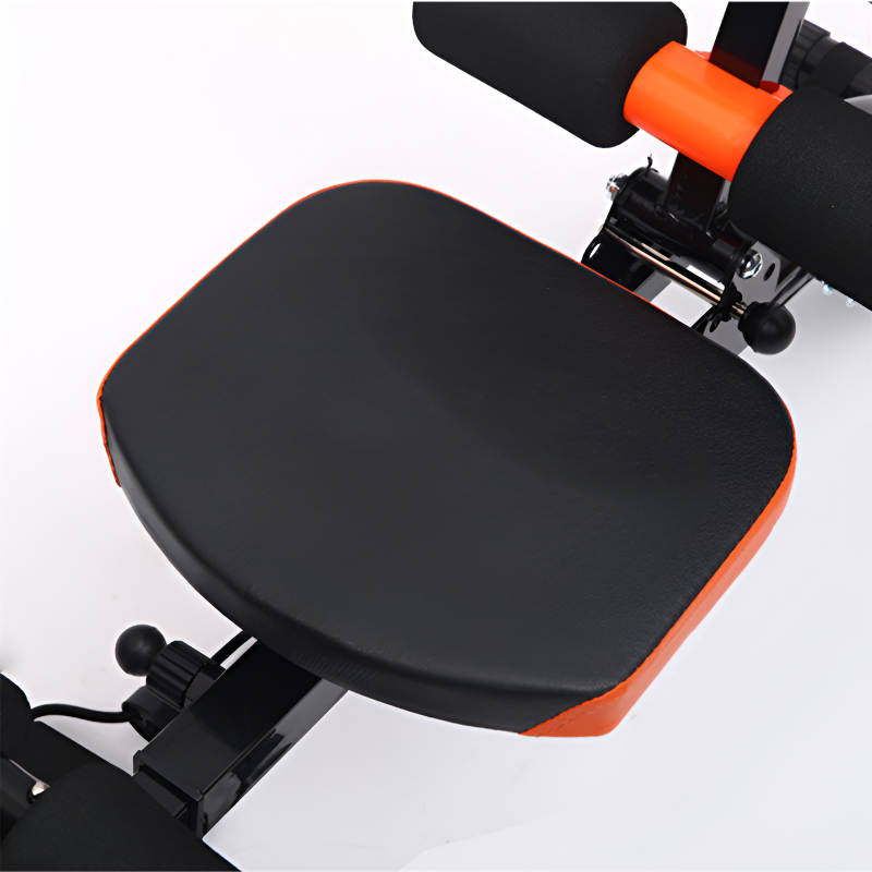 6‑Pack Adjustable Ab Crunch Machine with Pedal & Waist Plate