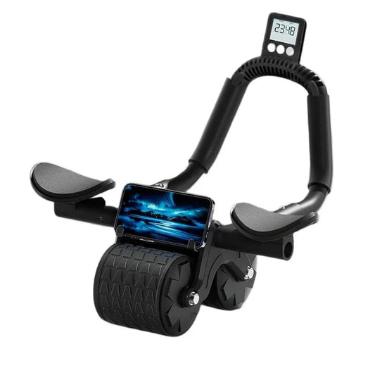 Dual-Use Arm Support AB Roller Wheel Home Use Abdominal Wheel Automatic Rebound Abdominal Exercise Machine for Men Women
