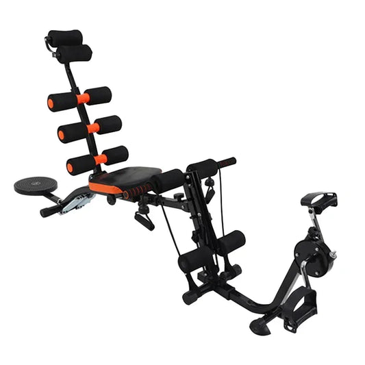 High Quality Gym Equipment Adjustable Multifunctional Abdomen Machine Six 6 Pack Care with Pedal and Waist Plate