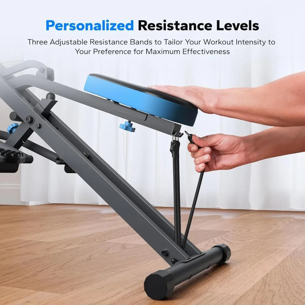 Squat Machine, Squat Rowing Machine, Easy Setup & Foldale Exercise Equipment, Glute Trainer Machine,