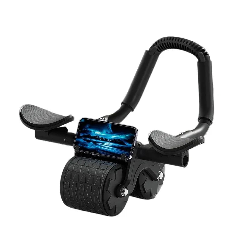 Dual-Use Arm Support AB Roller Wheel Home Use Abdominal Wheel Automatic Rebound Abdominal Exercise Machine for Men Women
