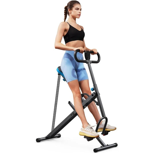 Squat Machine, Squat Rowing Machine, Easy Setup & Foldale Exercise Equipment, Glute Trainer Machine,