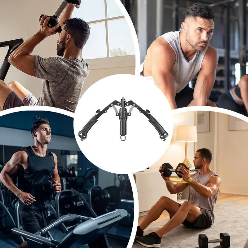 Chest Exerciser Home Gym Back Expander Adjustable 22-440 Lbs Arm Exerciser Gym Workout Equipment Abdominal Wheel for Home Travel