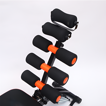 6‑Pack Adjustable Ab Crunch Machine with Pedal & Waist Plate